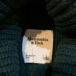 Abercrombie & Fitch Green Turtleneck Sweater